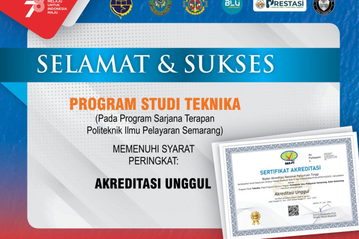 Prodi Teknika PIP Semarang raih akreditasi Unggul