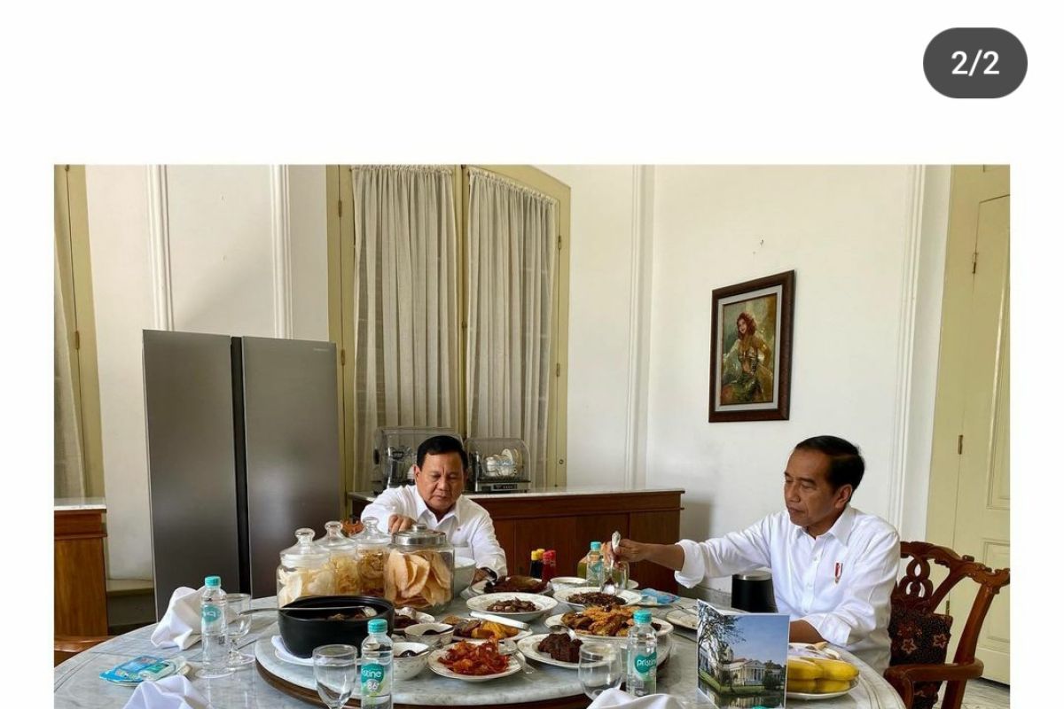 Istana sebut makan siang Presiden Jokowi dan Prabowo hal biasa