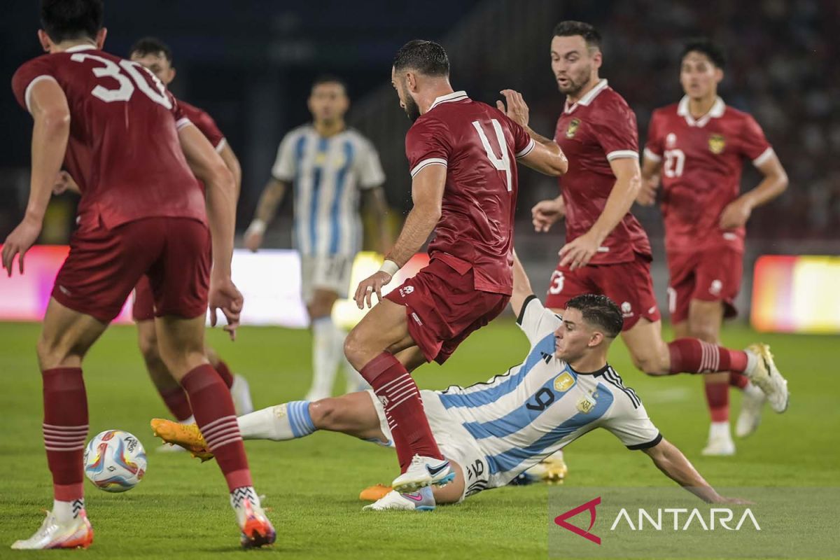 Indonesia telan kekalahan dari juara dunia Argentina