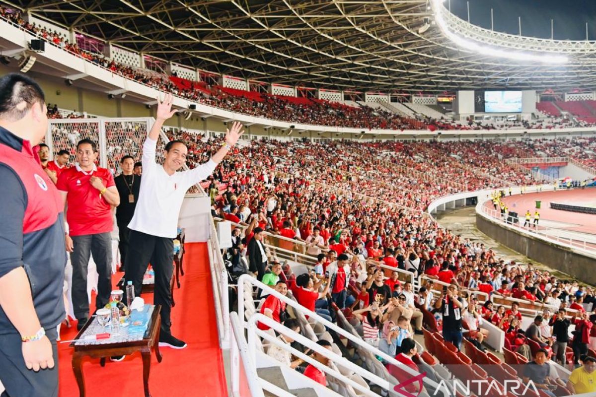 Jokowi akui takut Timnas kebobolan banyak lawan Argentina