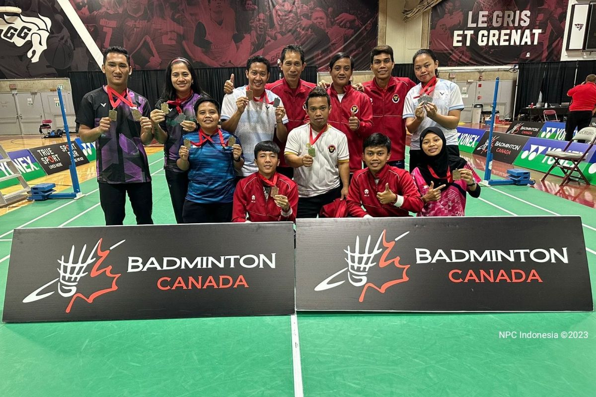 Para-bulu tangkis Indonesia bawa pulang empat emas dari Kanada