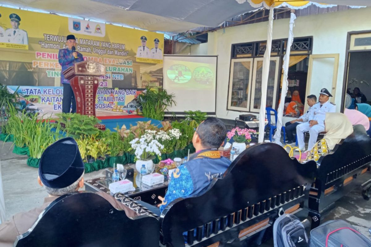 Pajeruk wakili Kota Mataram Lomba Evaluasi Perkembangan Kelurahan Tingkat Provinsi NTB