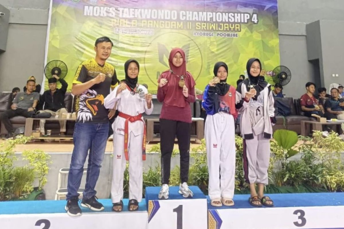 9 atlet Taekwondo Seluma raih medali Kejuaraan Pangdam Sriwijaya