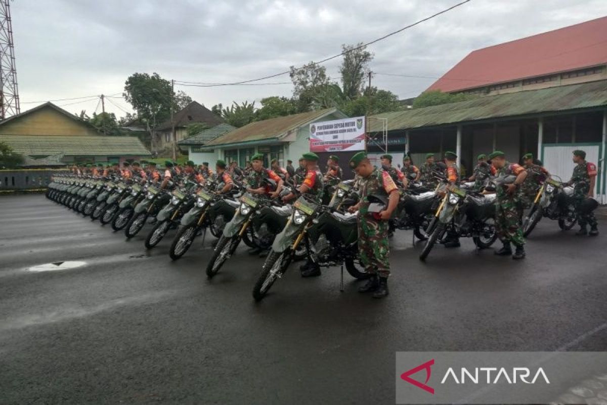 Kemenhan RI perkuat babinsa Rejang Lebong dengan bantuan sepeda motor