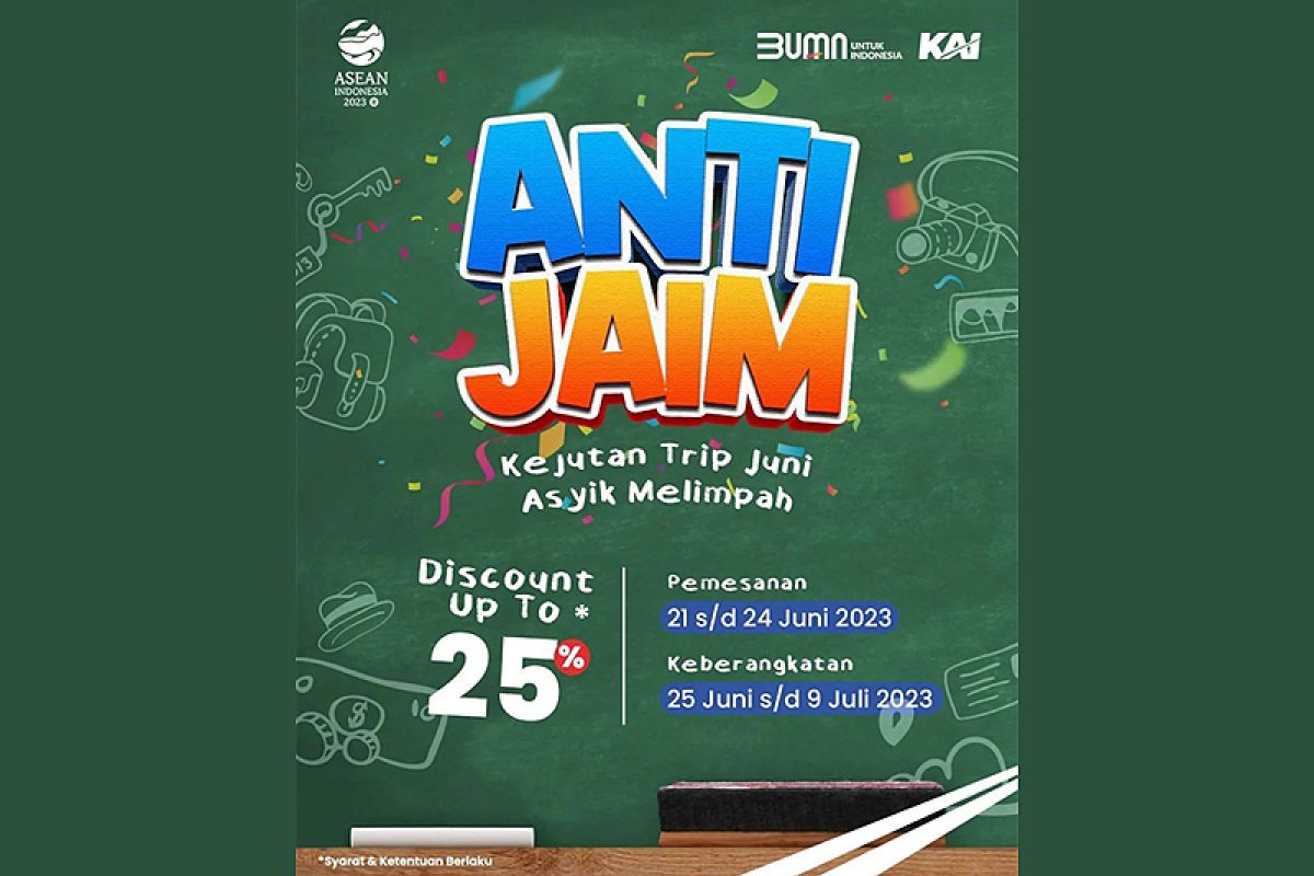 PT KAI bagikan promo "Anti Jaim" diskon tiket hingga 25 persen