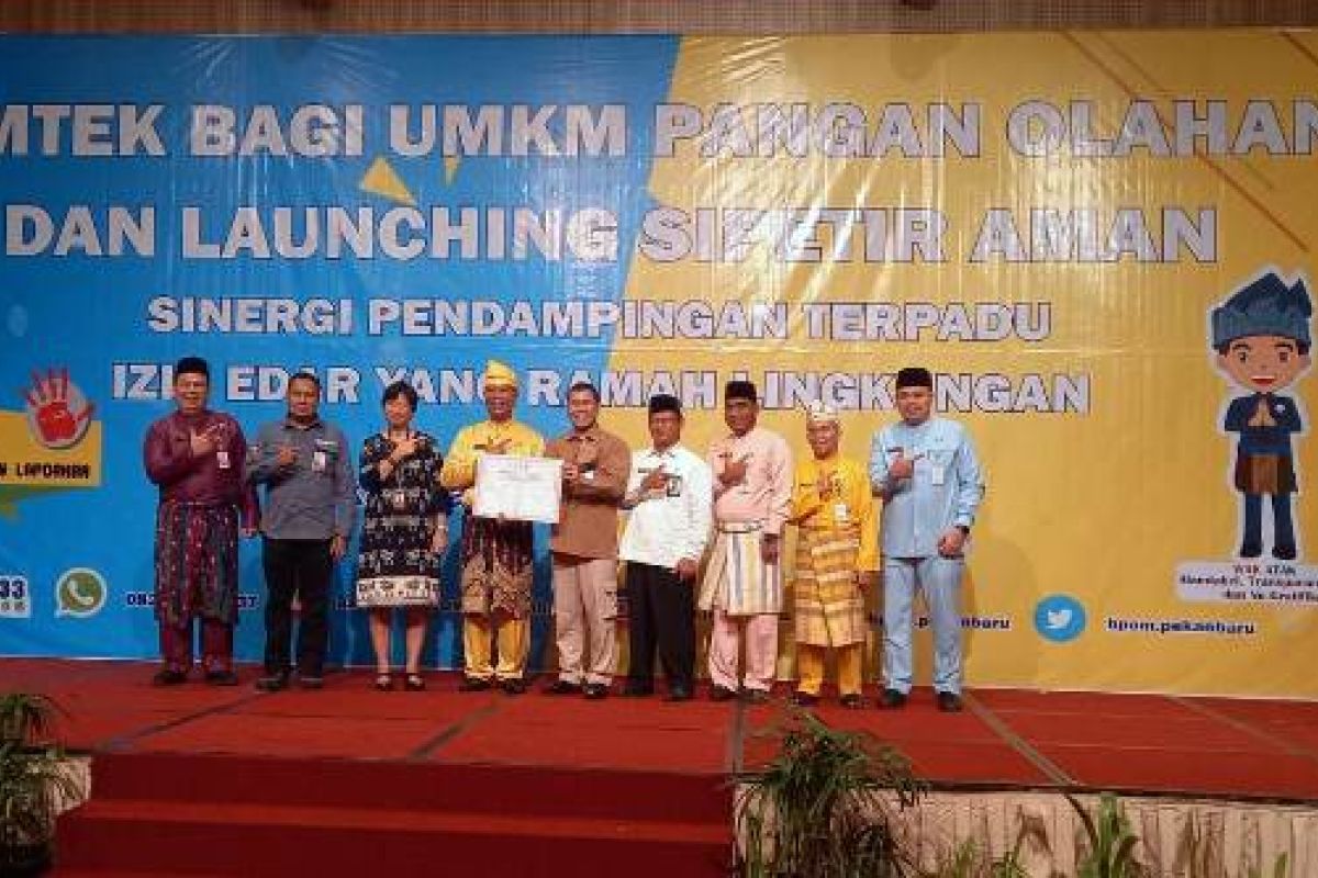 BBPOM Pekanbaru sinergi dengan pemangku kepentingan bimbing 100 UMKM