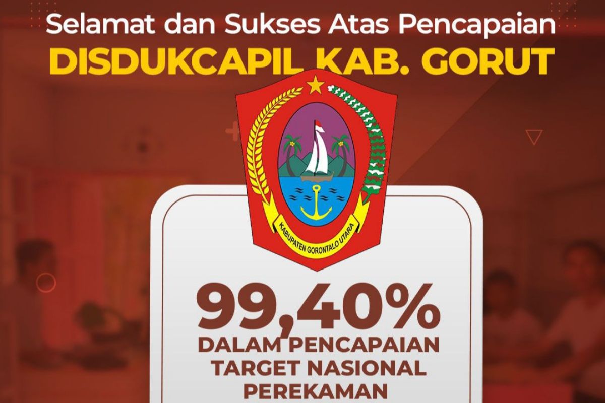 Gorontalo Utara daerah pertama capai target perekaman e-KTP