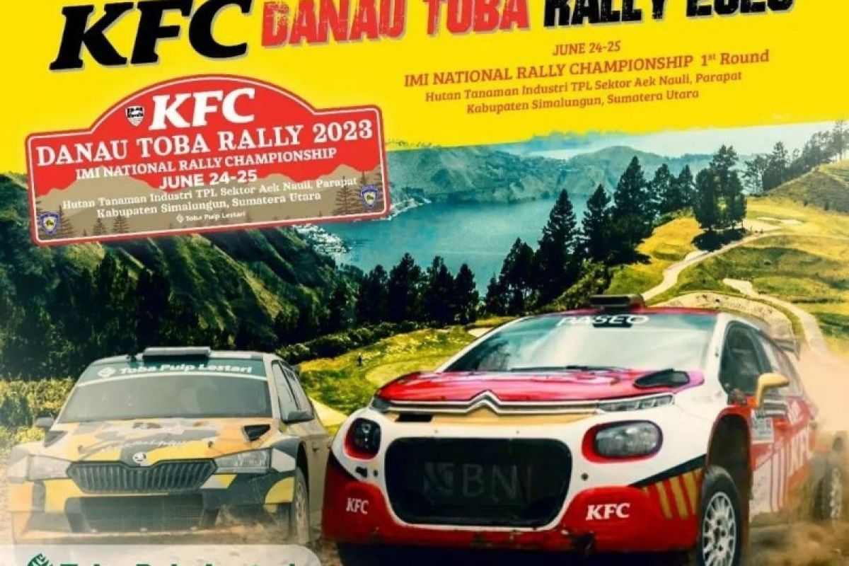 Tujuh mobil balap kelas dunia tampil di Danau Toba Rally 2023