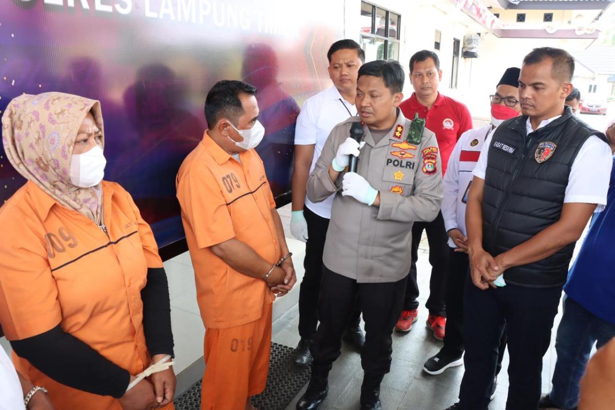 Kemarin Polres Lampung Timur ungkap kasus perdagangan orang