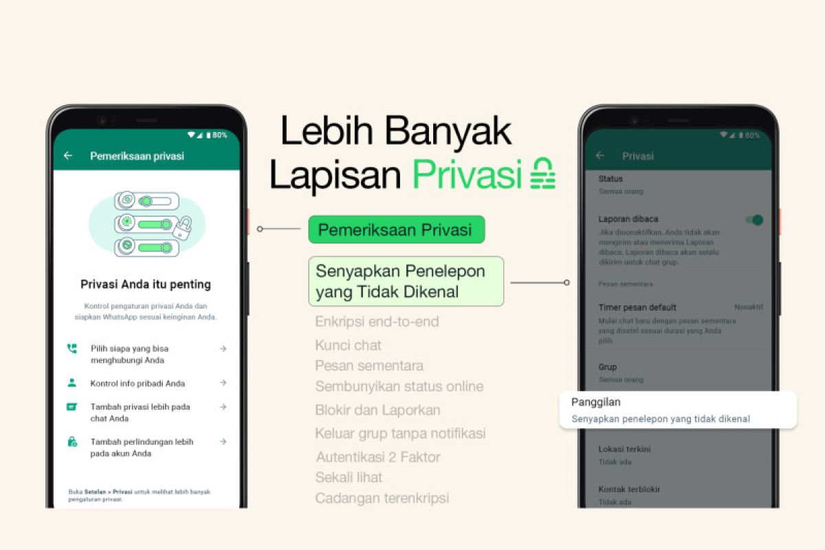 Yuk cek, dua fitur privasi terbaru dari WhatsApp