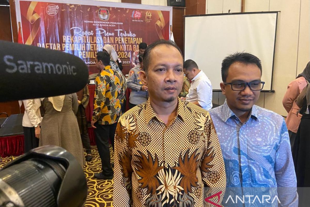 KIP Banda Aceh tetapkan 169.146 orang DPT Pemilu 2024