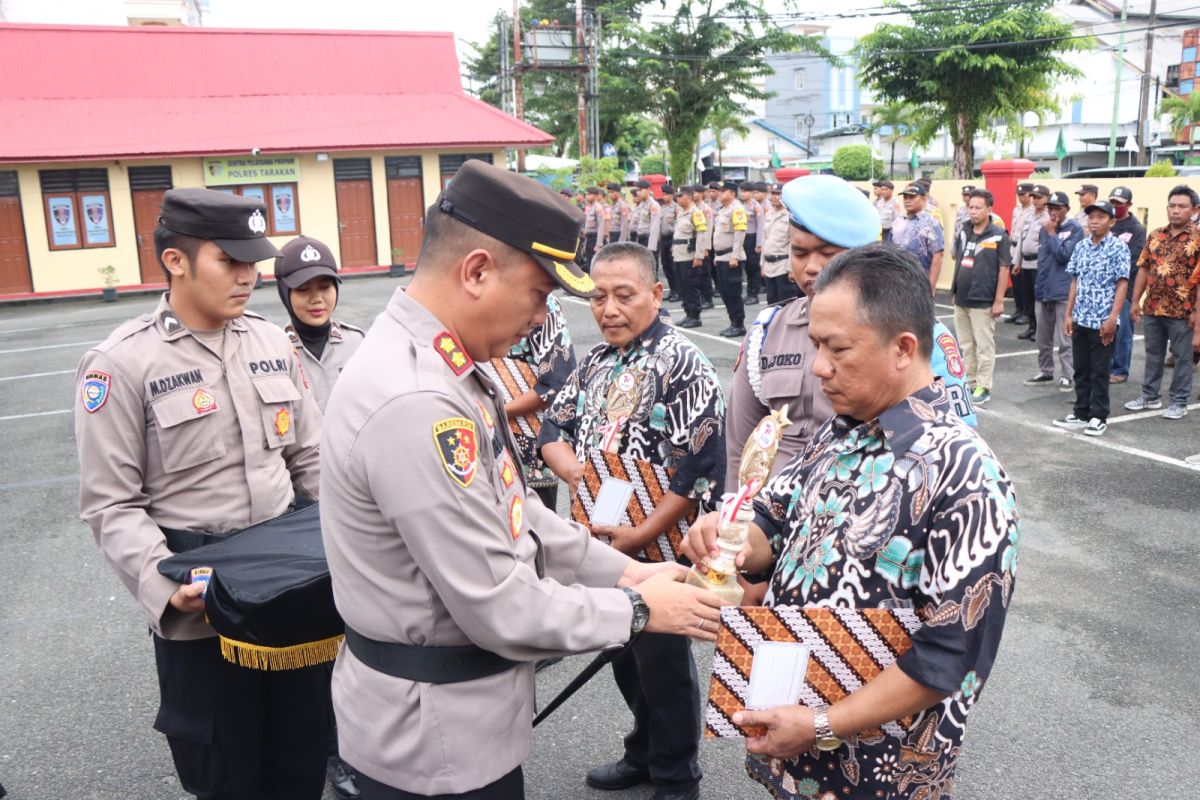 Kapolres Tarakan Pimpin Apel Kasatkamling