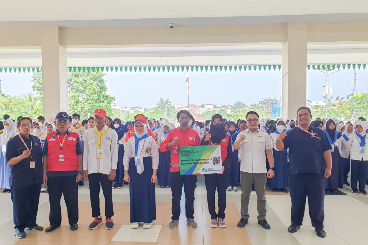 Relawan PMI Depok dilindungi BPJAMSOSTEK