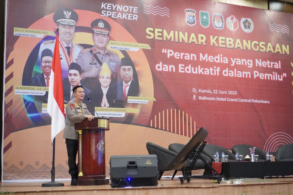 Pastikan Pemilu aman, Polda Riau taja seminar kebangsaan