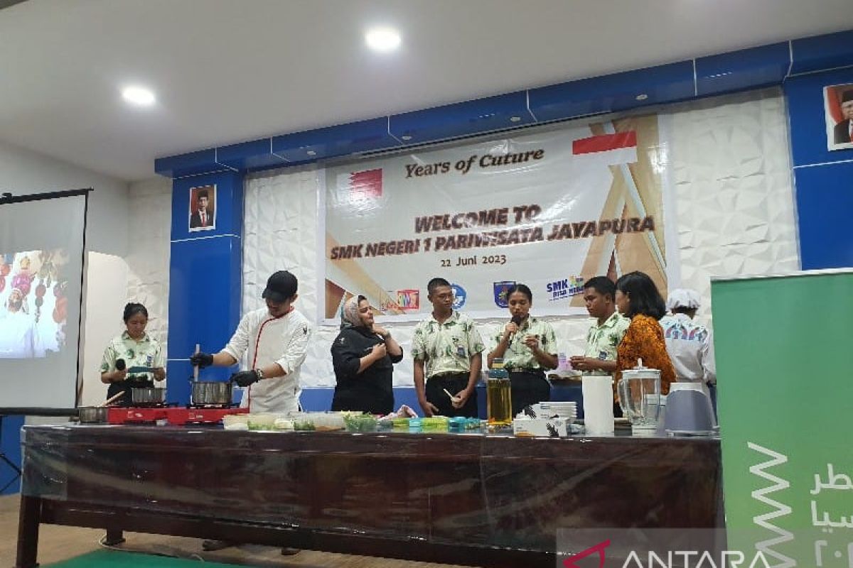 SMKN 1 Jayapura ikuti demo masak bersama koki Qatar