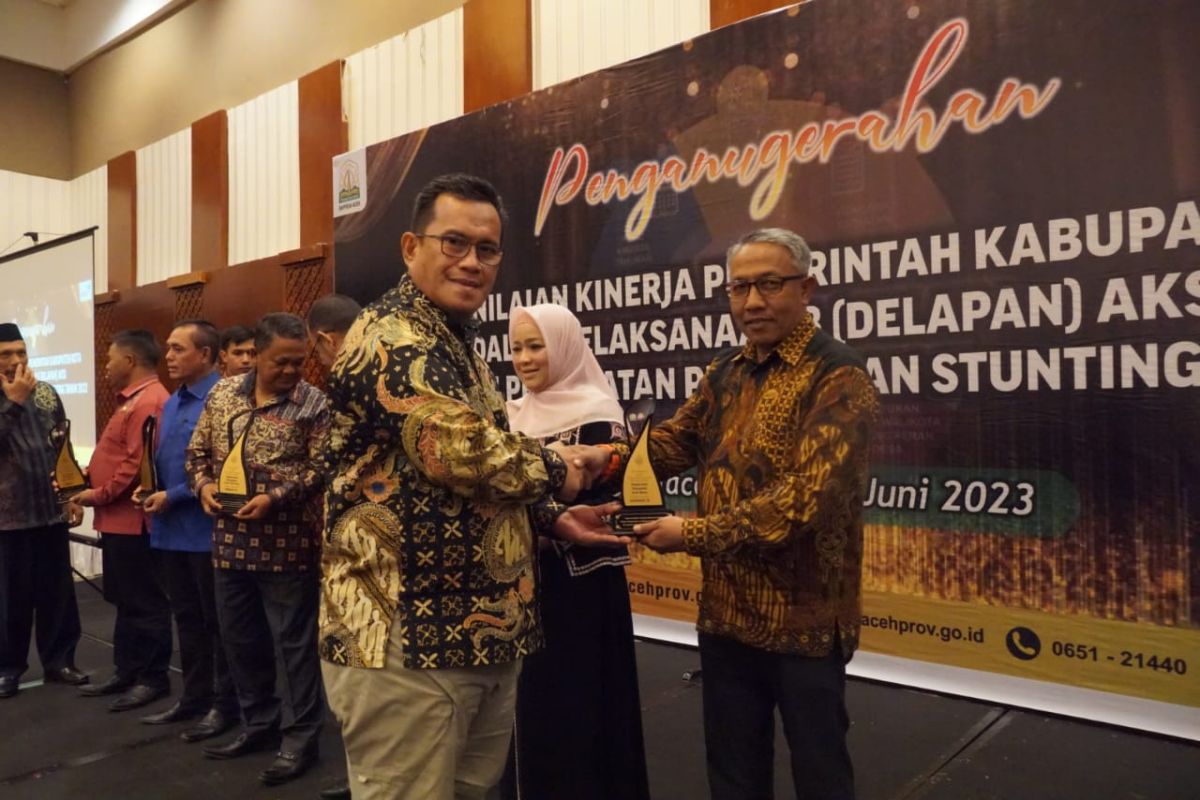 Aceh Besar raih penghargaan kinerja terbaik turunkan stunting