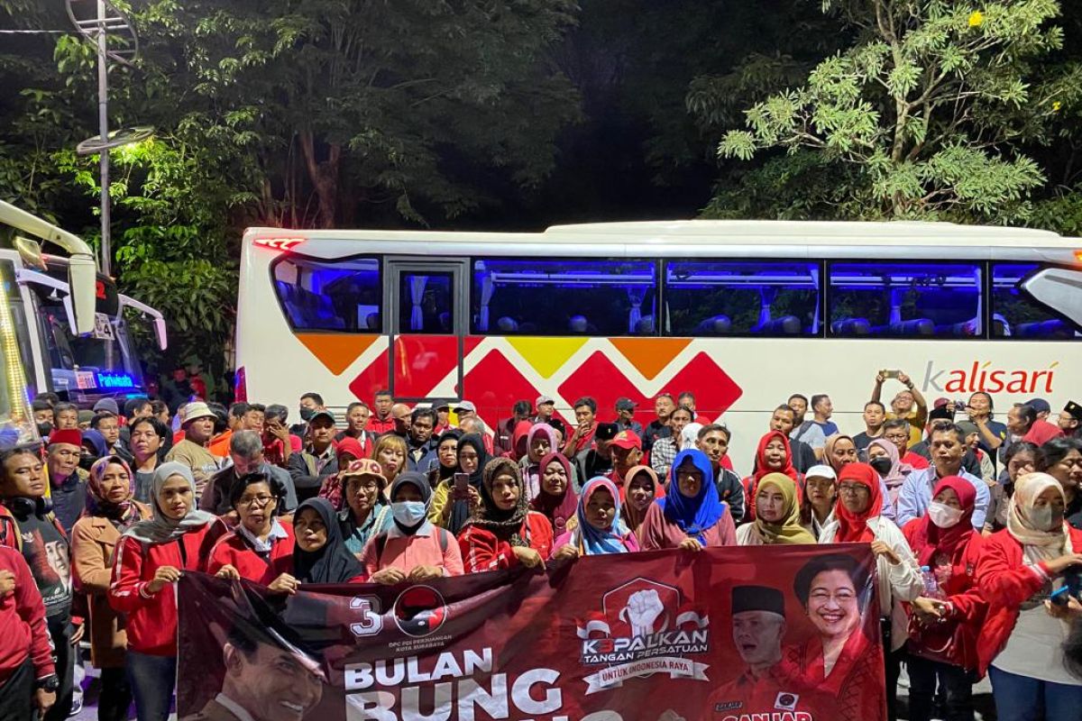 Kader PDIP Surabaya siap merahkan puncak Bulan Bung Karno di Jakarta