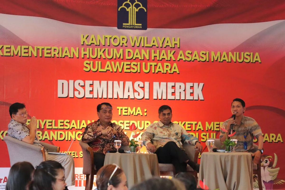 Kemenkumham diseminasi sengketa merek bagi pelaku usaha di Sulawesi Utara