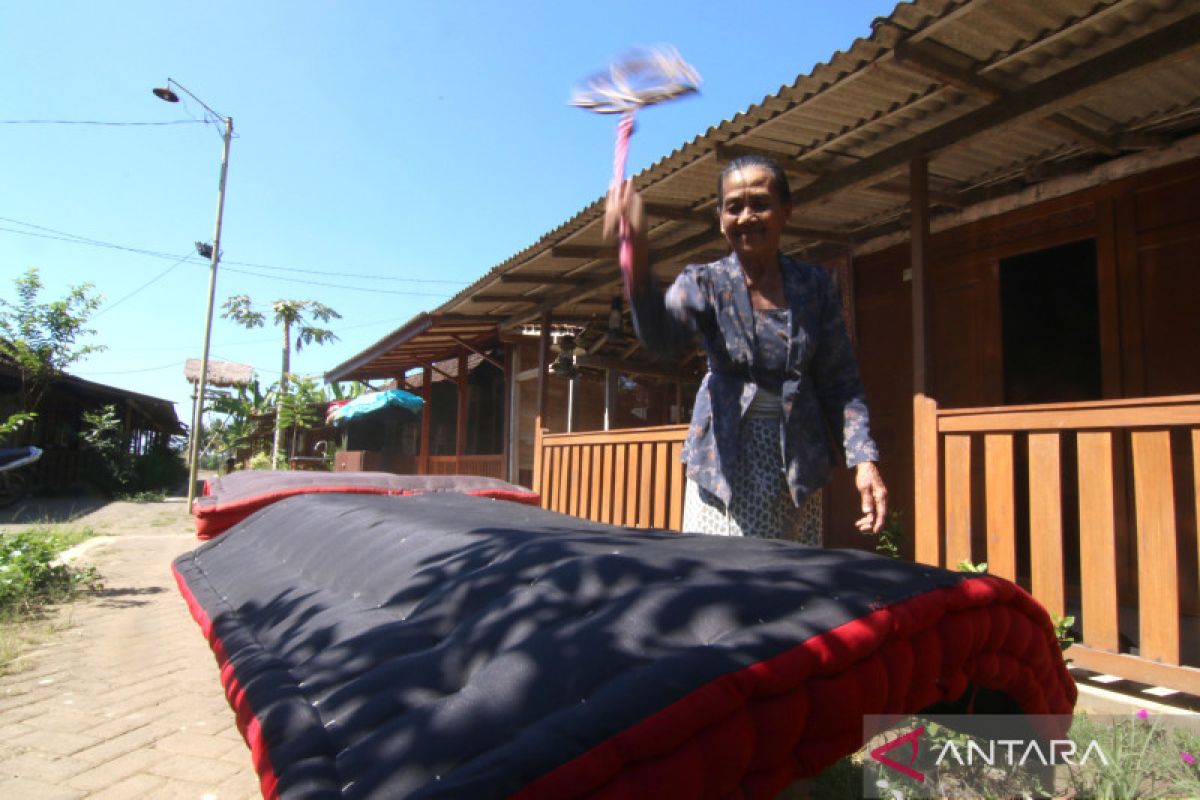 Tradisi mepe kasur Suku Osing Kemiren