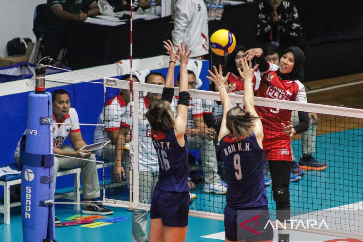 Kalahkan Taiwan, Voli putri Indonesia tembus final AVC Challenge Cup 2023