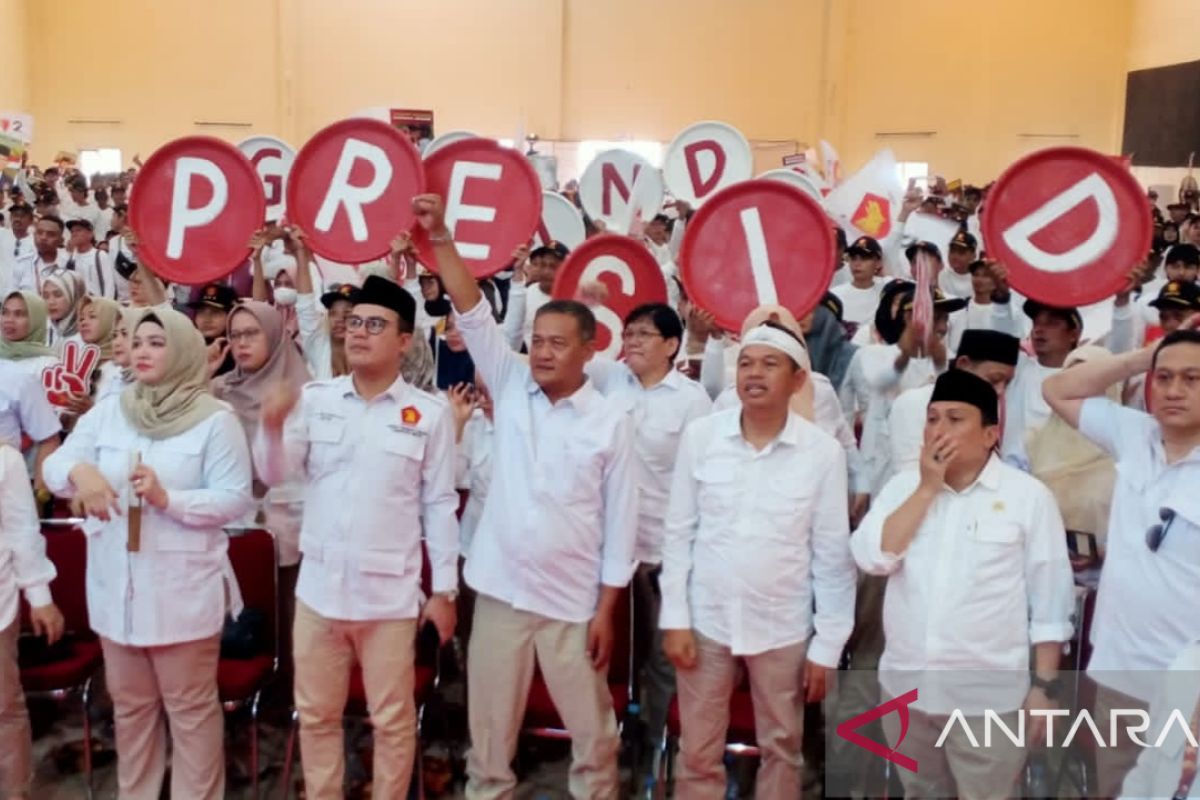 2.500 kader Gerindra Bekasi hadiri konsolidasi pemenangan Probowo