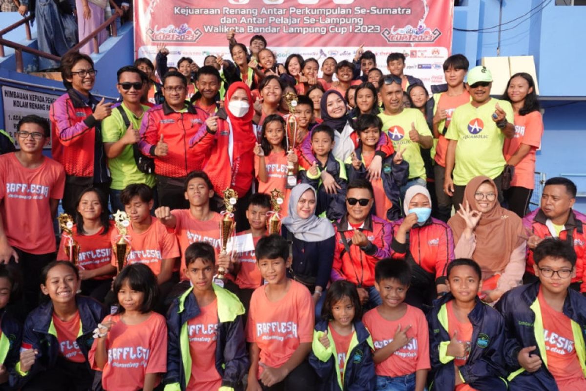 Rafflesia Swimming Club juara umum Kejuaraan Renang Wali Kota Cup I 2023