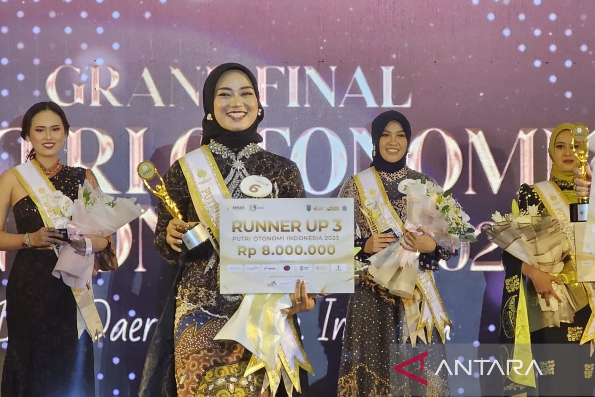 Utusan Kabupaten Serang Raih Runner Up III Putri Otonomi Indonesia 2023