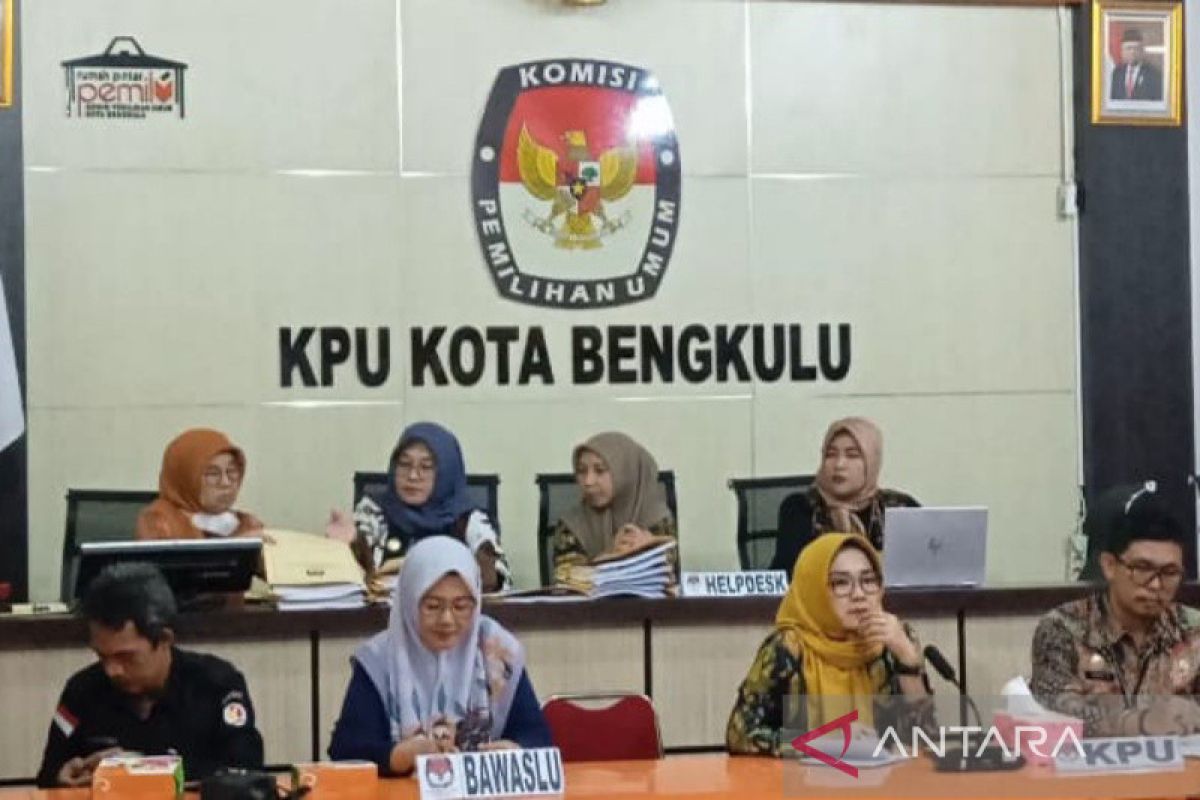 14 orang calon DPRD Kota Bengkulu lulus verifikasi administrasi