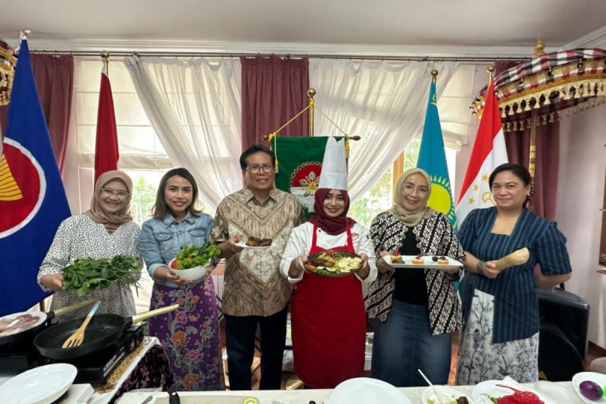 KBRI Astana gelar demo masakan khas di Pusat Budaya Indonesia di Kazakhstan