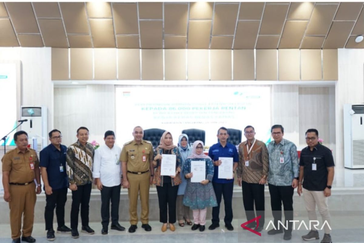 Berikan kesejahteraan 86.000 pekerja rentan, Bpjamsostek apresiasi Pemkab Tangerang