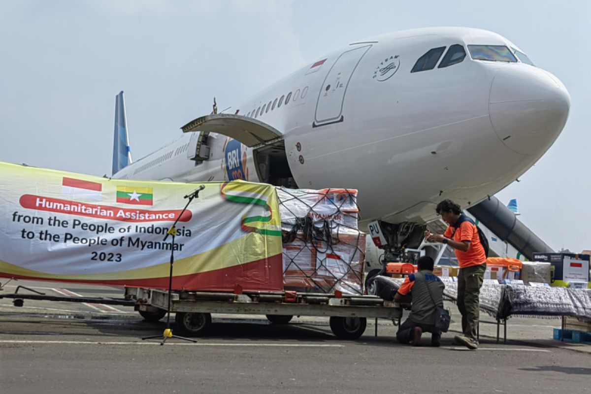 Indonesia kirim bantuan kemanusiaan untuk masyarakat  Myanmar