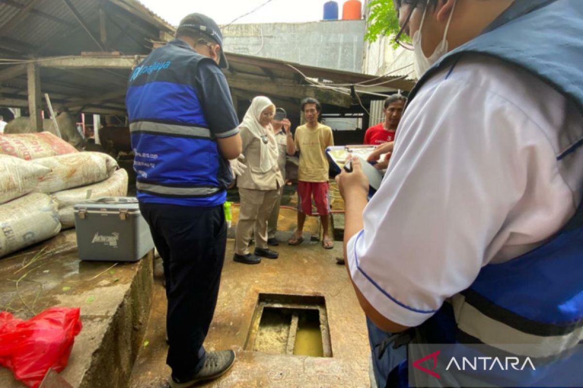 Paljaya ambil sampel limbah ternak sapi yang resahkan warga Jaksel