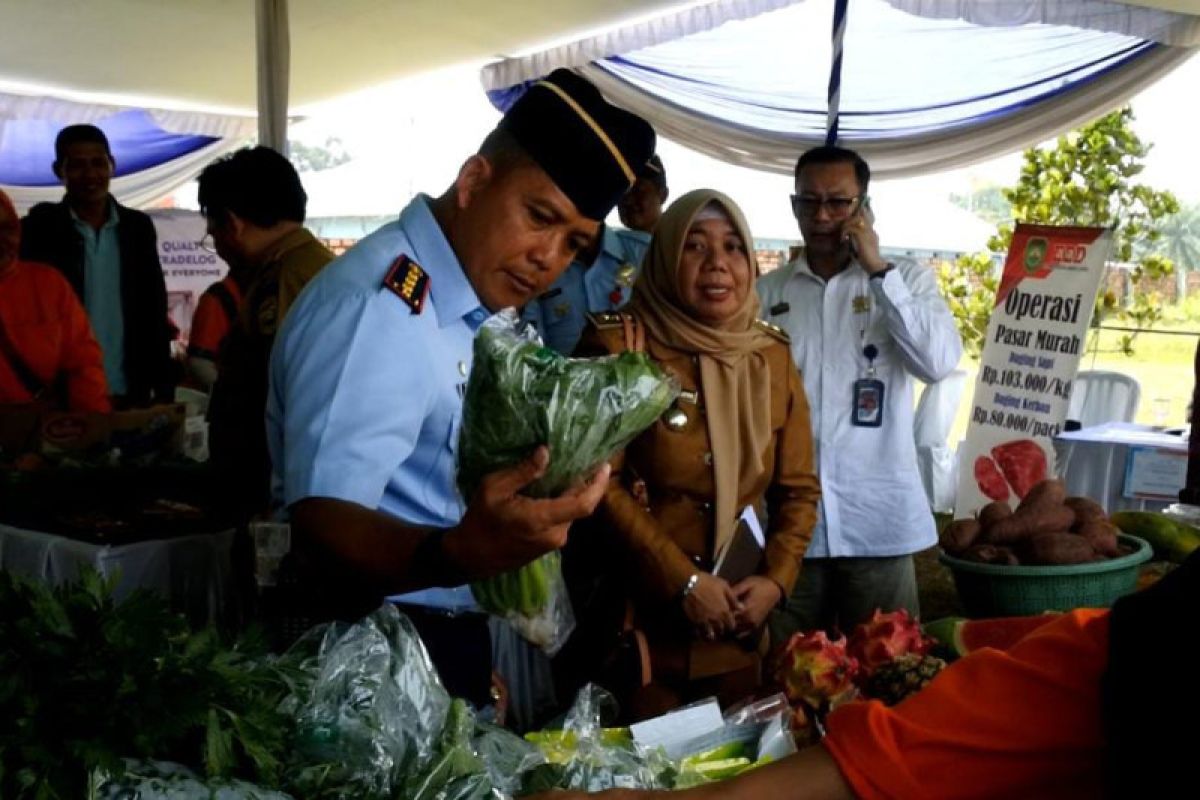 Lanud SMH Palembang bantu program Gerakan Pangan Murah