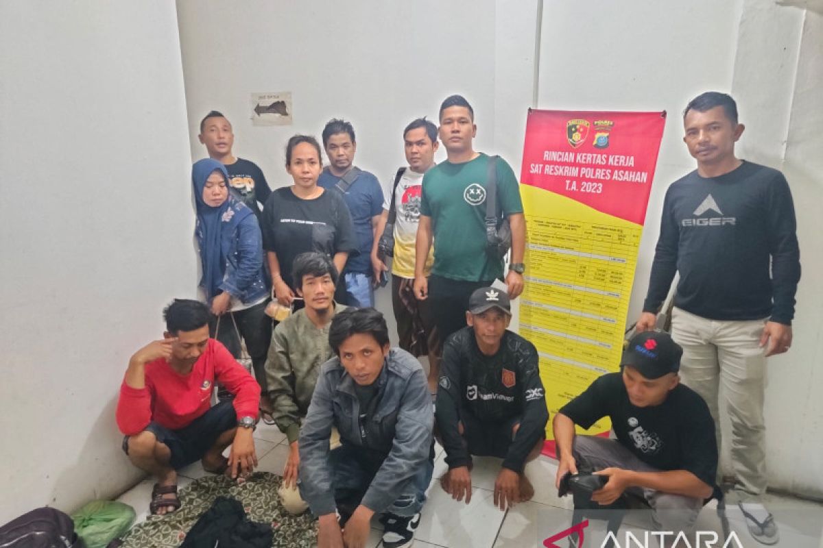 Polisi  tangkap sembilan pekerja migran Indonesia ilegal di Asahan