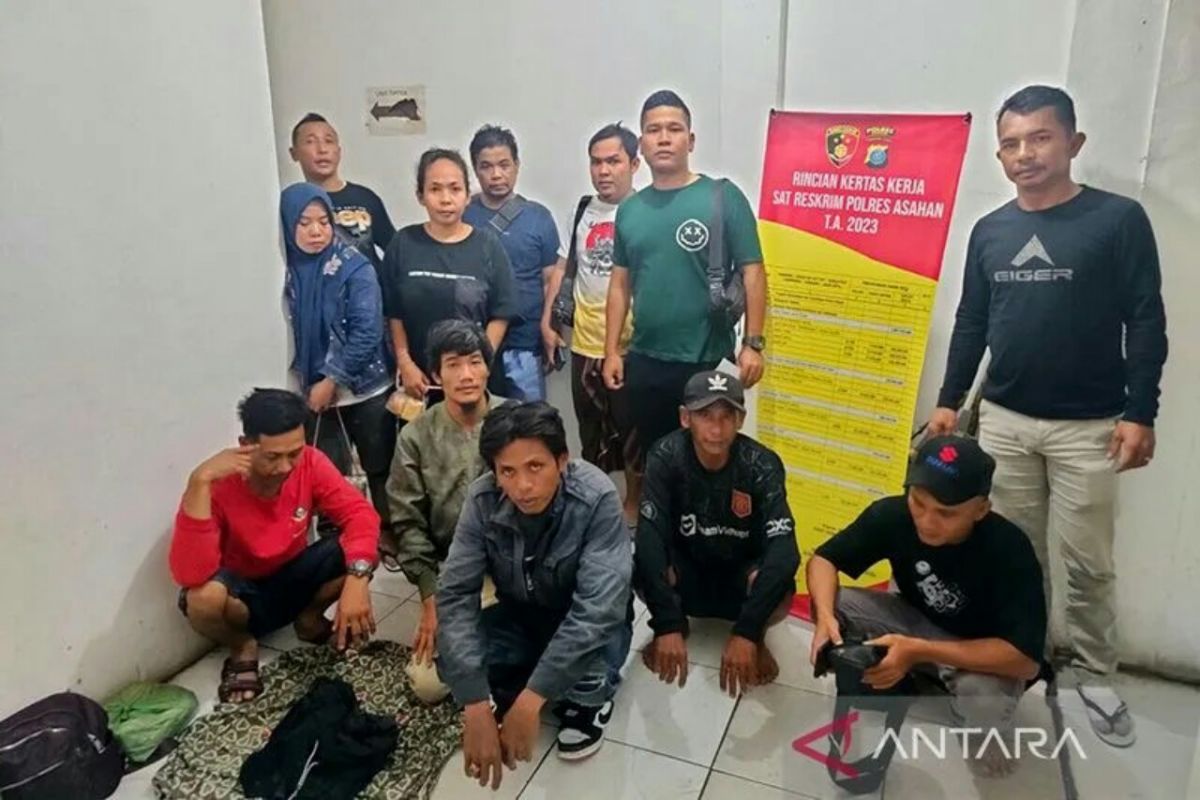 Polres tangkap sembilan pekerja migran Indonesia ilegal di Asahan