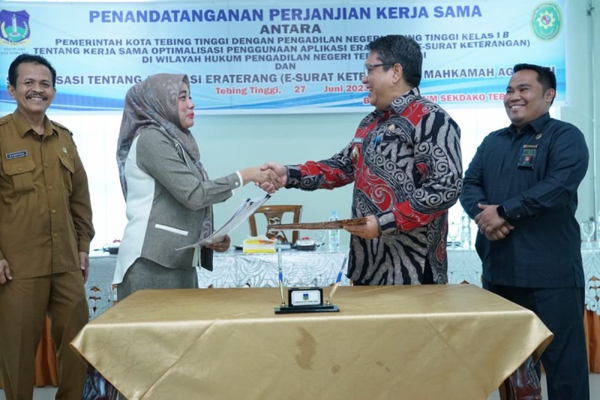 Pemkot Tebing Tinggi dan PN kerja sama optimalisasi aplikasi Eraterang