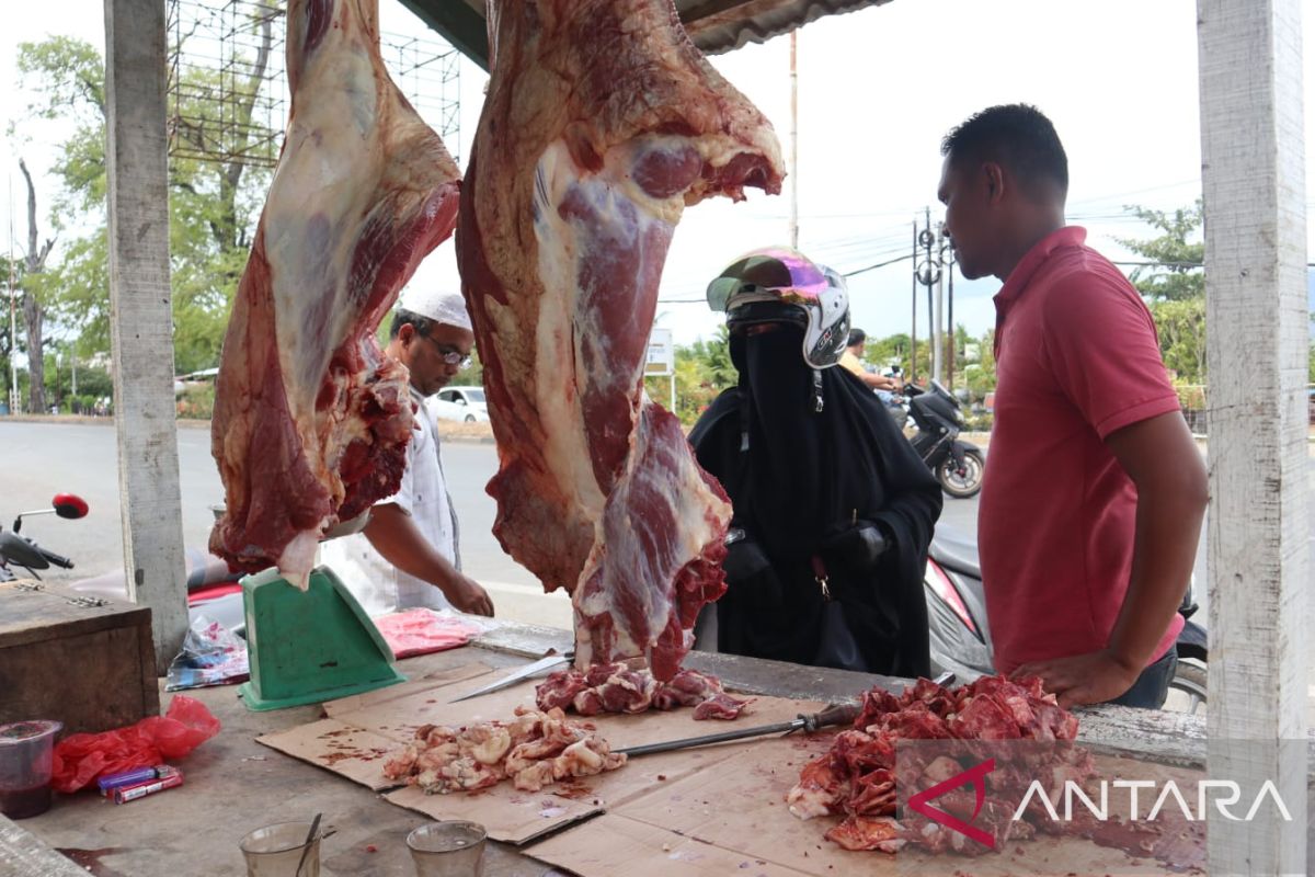 Meugang Idul Adha, pedagang daging musiman menjamur di Aceh Besar dan Banda Aceh