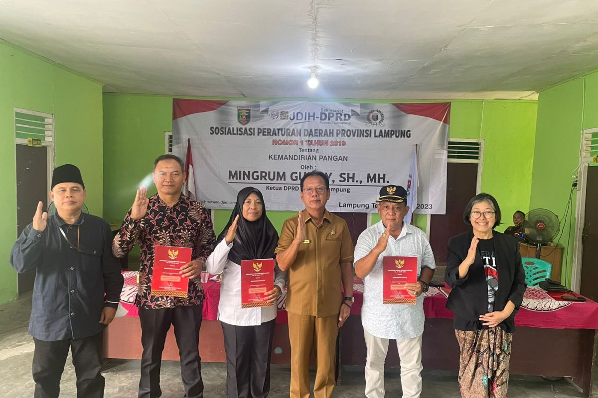 Ketua DPRD sosialisasi Perda Kemandirian Pangan di Lampung Tengah