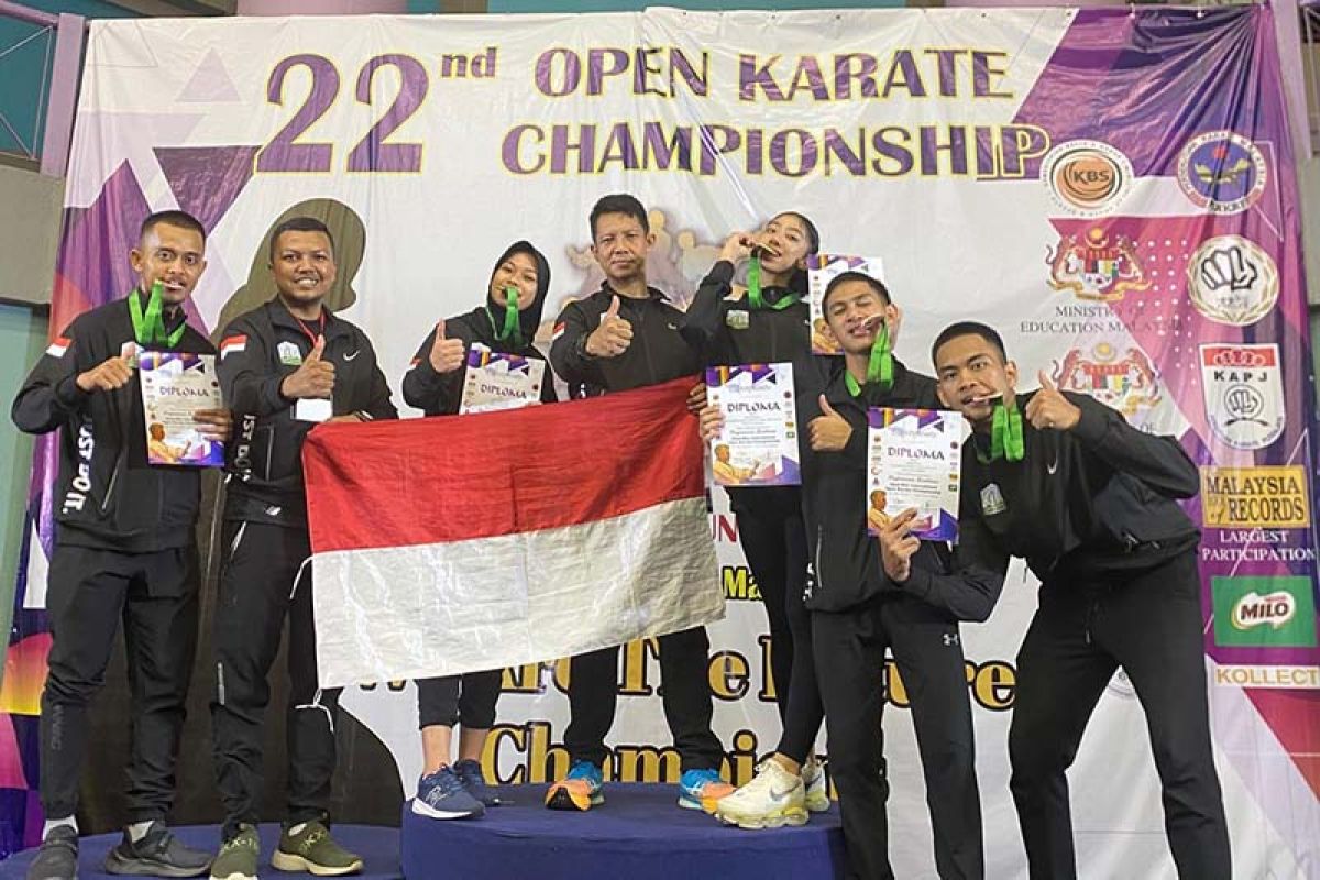 Atlet karate Aceh raih lima medali kejuaraan internasional di Malaysia
