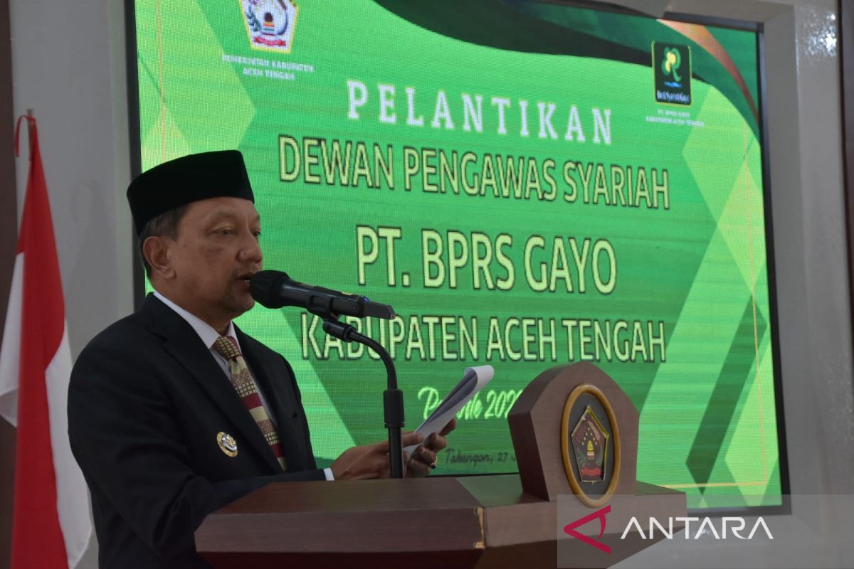 Lantik dewan pengawas syariah BPRS Gayo, ini harapan Pj bupati Mirzuan