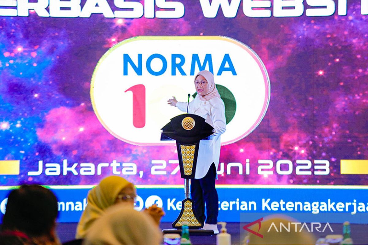 Menaker: Norma 100 tingkatkan pelaku usaha wujudkan tempat kerja layak