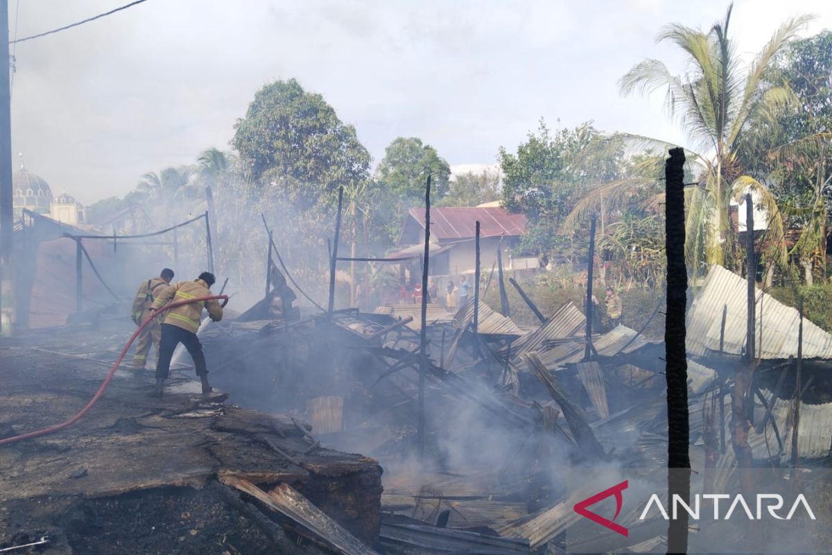 Delapan kios di Aceh Besar hangus terbakar, begini kronologinya