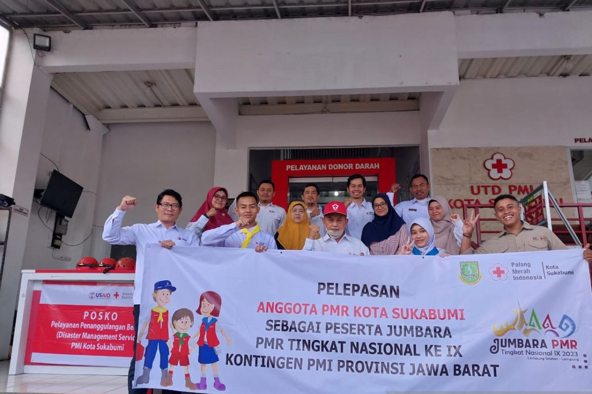 PMI Sukabumi lepas dua anggota PMR untuk ikuti Jumbara Nasional IX