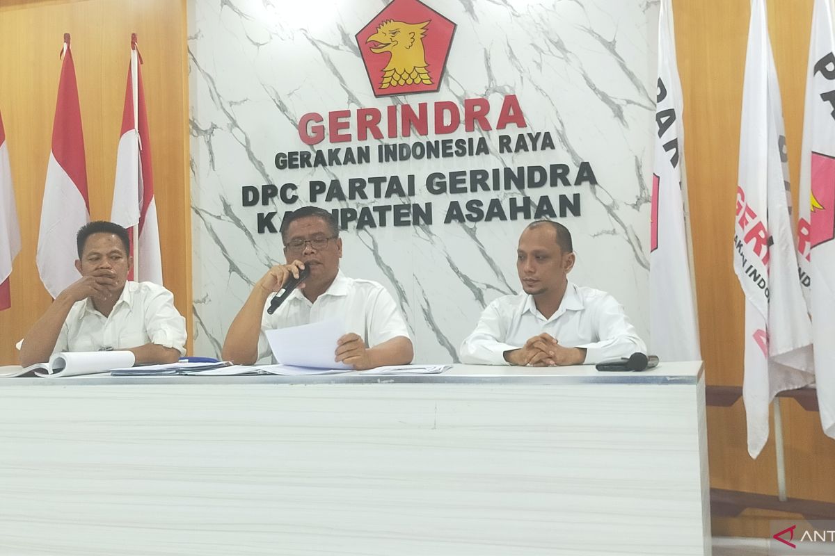 Sekretaris Partai Gerindra Asahan dilaporkan ke mahkamah partai