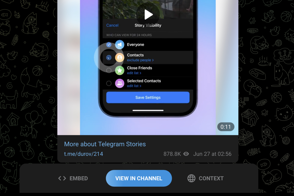 Fitur "Stories" di Telegram hadir bulan depan