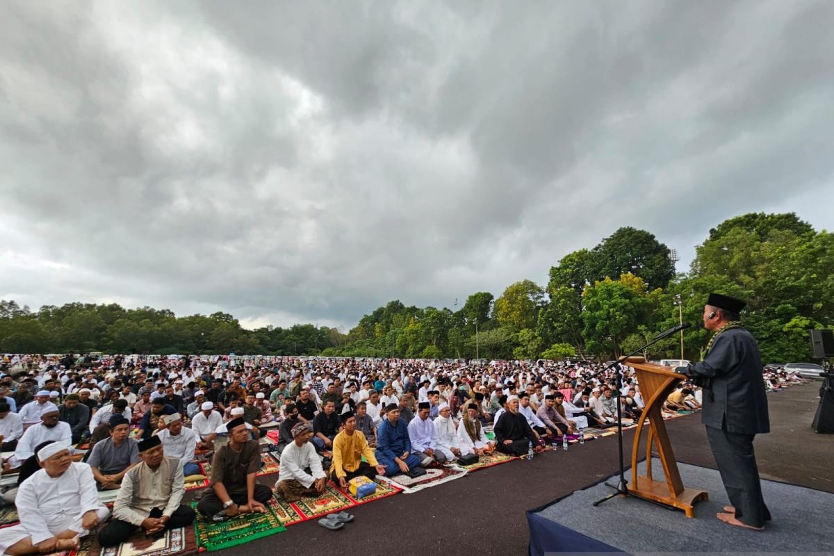 Jamaah Muhammadiyah Batam gelar shalat Idul Adha di Temenggung