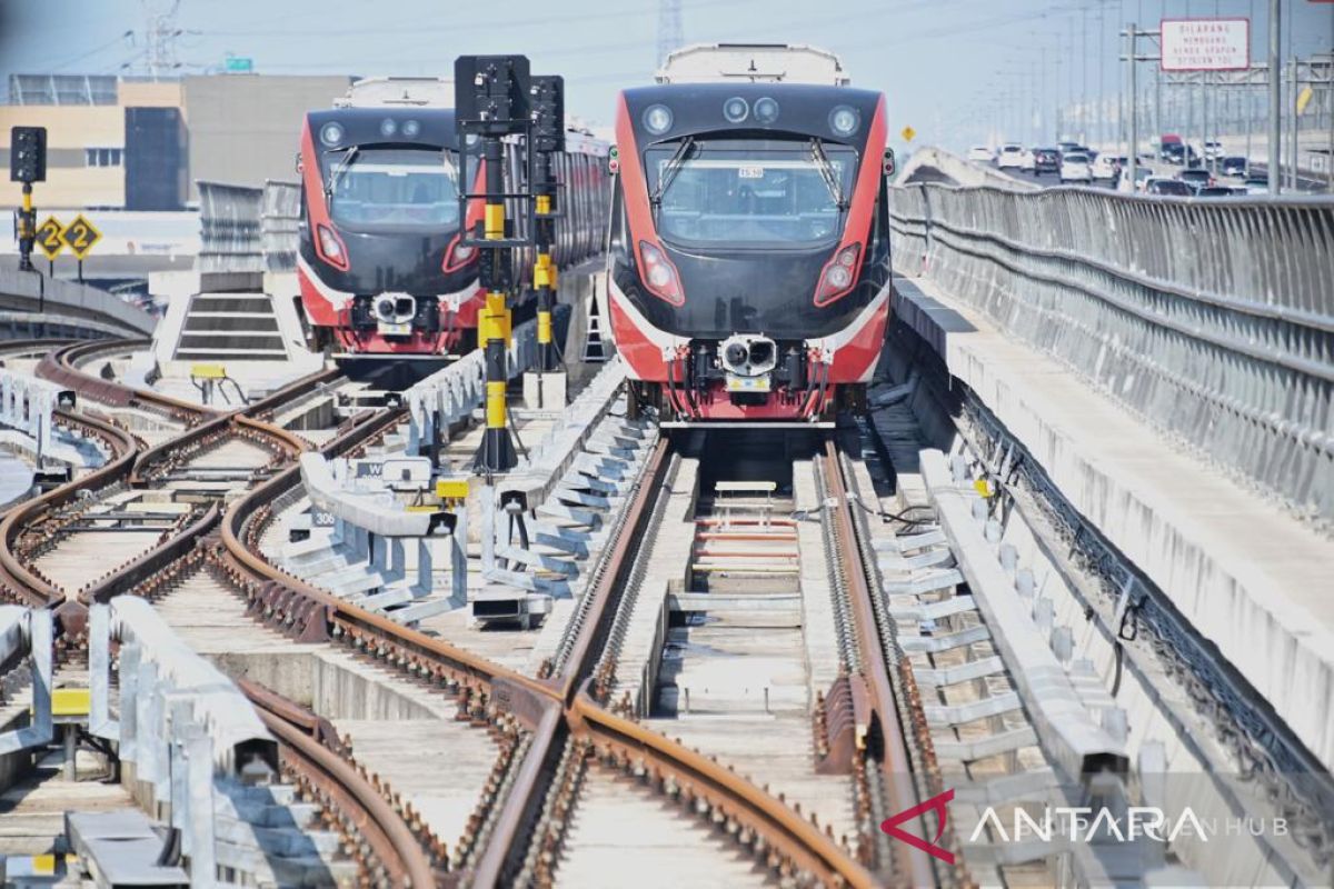 Pembangunan LRT Jabodebek capai progres 95 persen