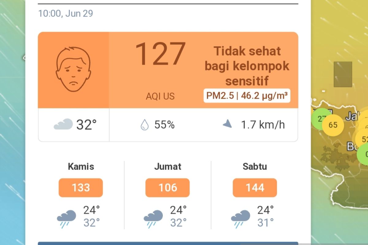 Kualitas udara Jakarta relatif membaik saat libur panjang Hari Raya Idul Adha 1444 H
