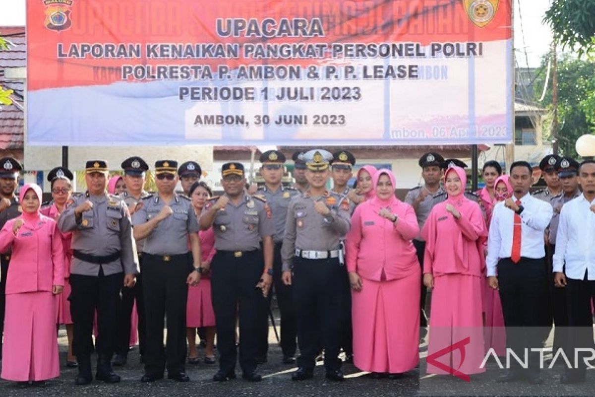 Kapolresta Ambon: kenaikan pangkat karena kinerja  baik