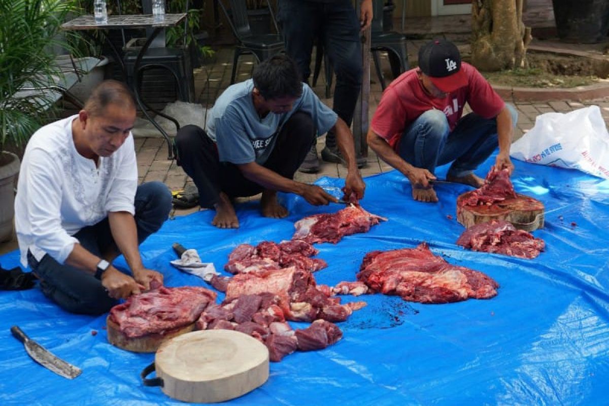 Kejari Medan salurkan  370 kantong daging kurban